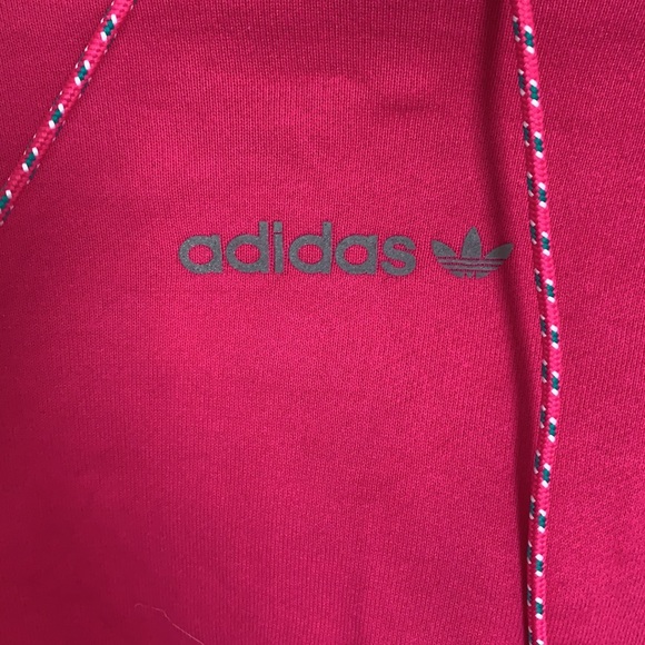 Adidas pink cropped hoodie - Picture 3 of 6